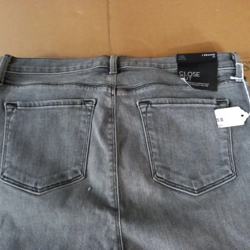 BRAND NEW J BRAND MARIA HIGH RISE SKINNY LEG JEANS IN WASHED BLACK - 32