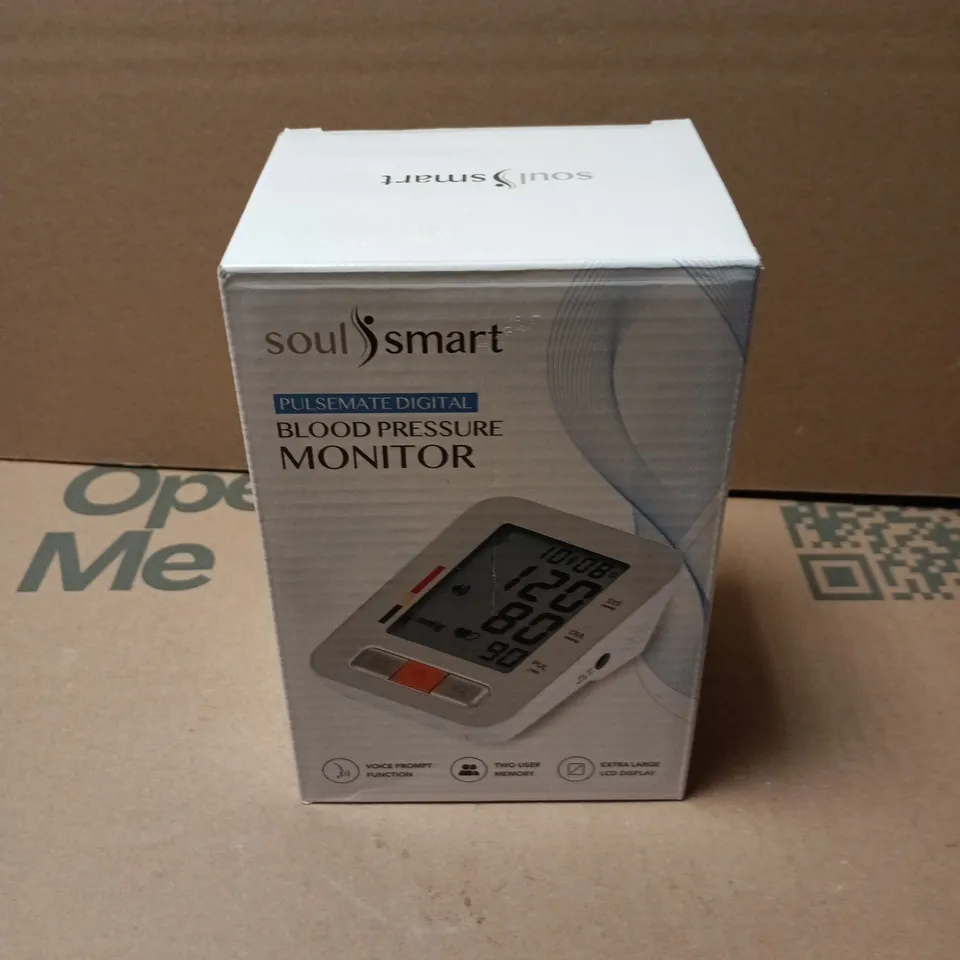 BOXED SOULSMART PULSEMATE DIGITAL BLOOD PRESSURE MONITOR
