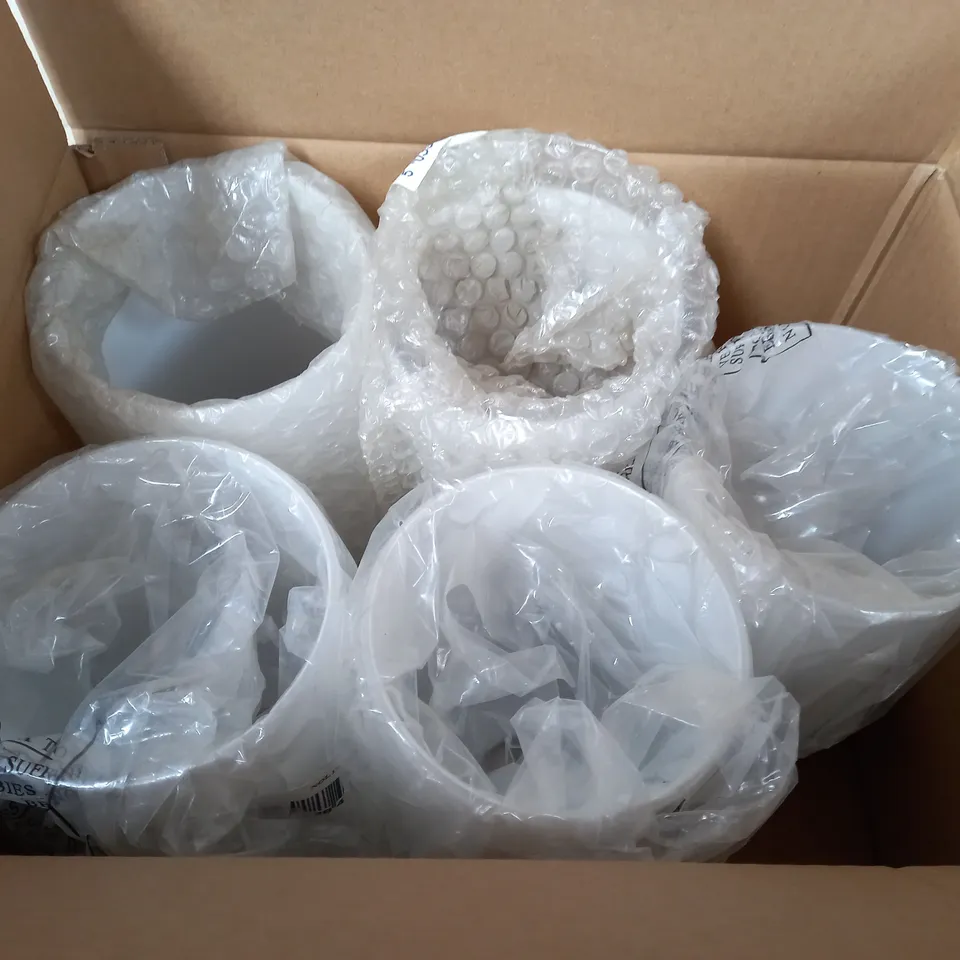 NOL19 WHITE FROSTED GLASS SHADE x5