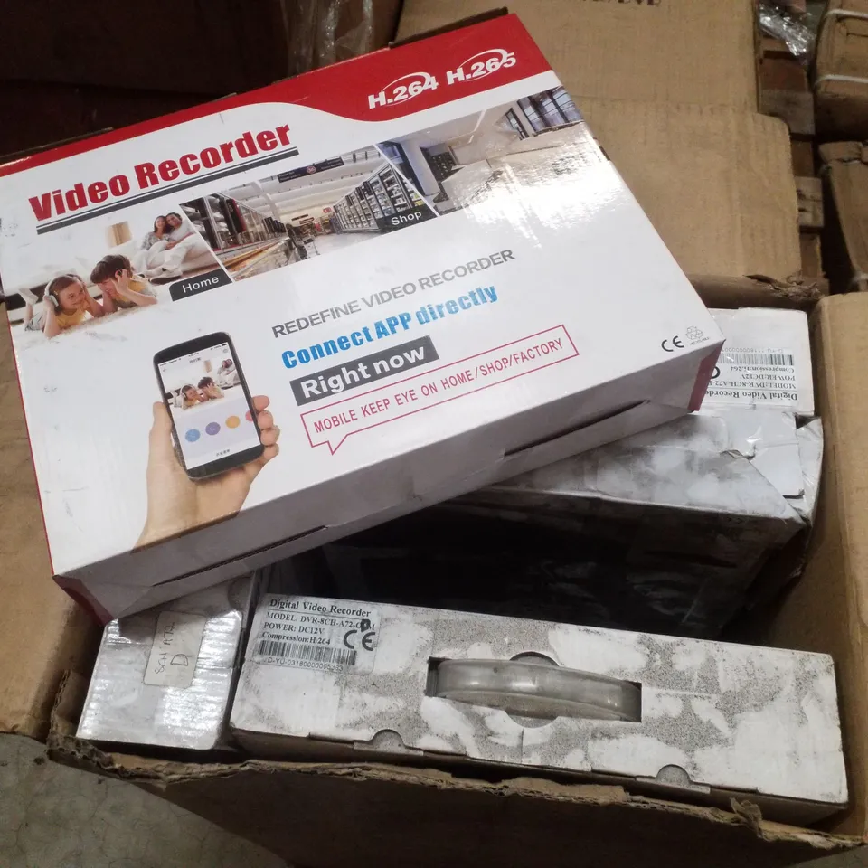 PALLET CONTAINING ASSORTED DUMBBELLS & HD NETWORK VIDEO RECORDERS