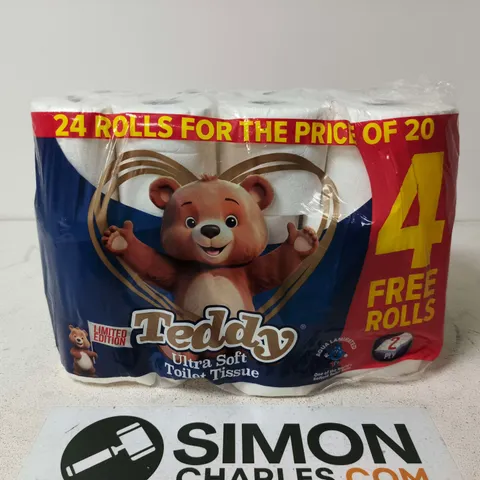 TEDDY ULTRA SOFT TOILET TISSUE PACK – 24 ROLLS (PROMOTIONAL PACK)