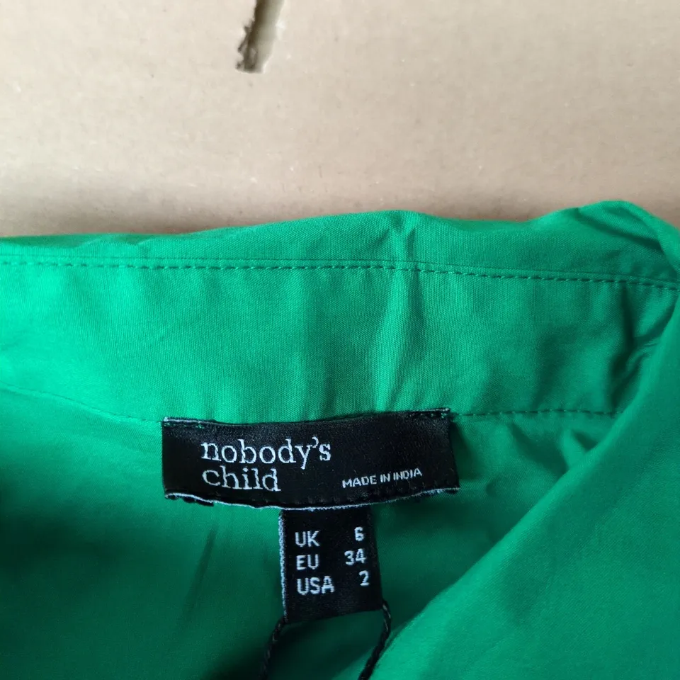 NOBODY'S CHILD GREEN HUNTER MIDI DRESS, UK 6 (EU 34, US 2)