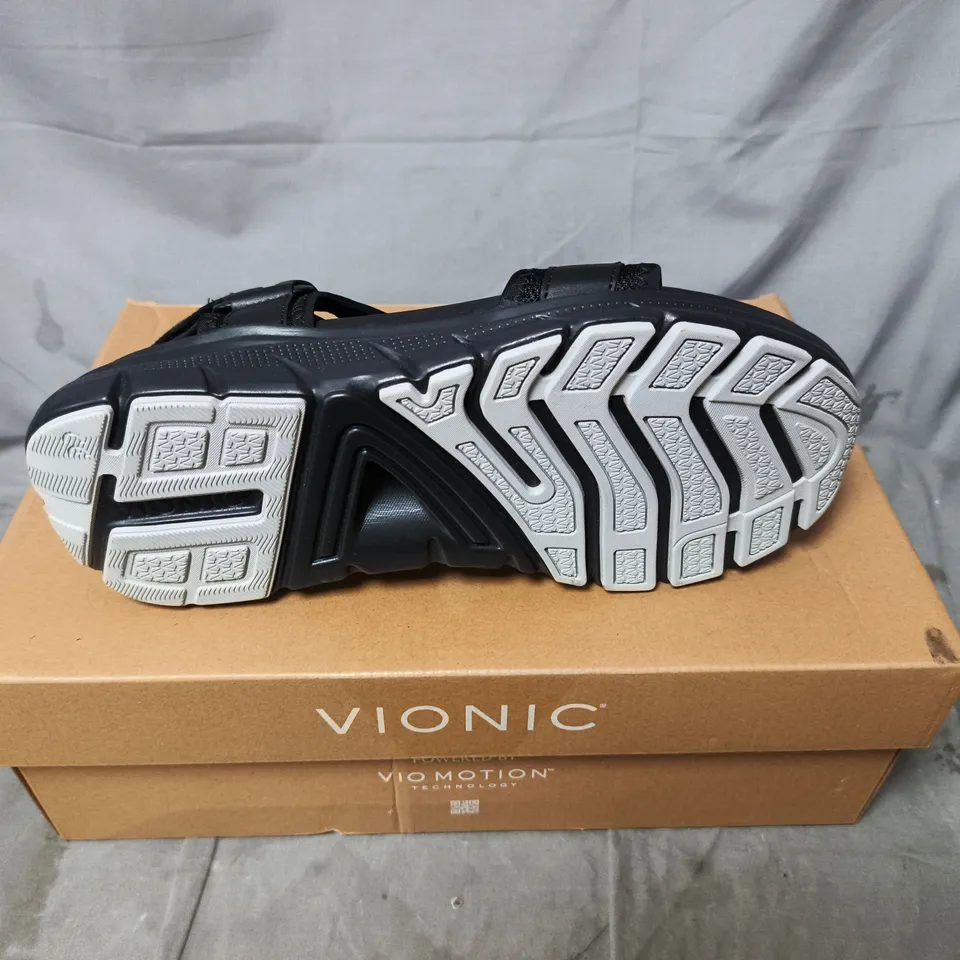 VIONIC MEN'S BLACK STRAPPY SANDALS UK SIZE 6.5