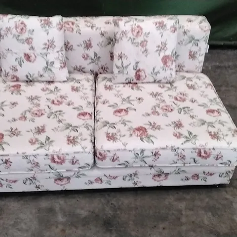 DESIGNER 2 SEATER FLORAL PATTERNED SOFABED