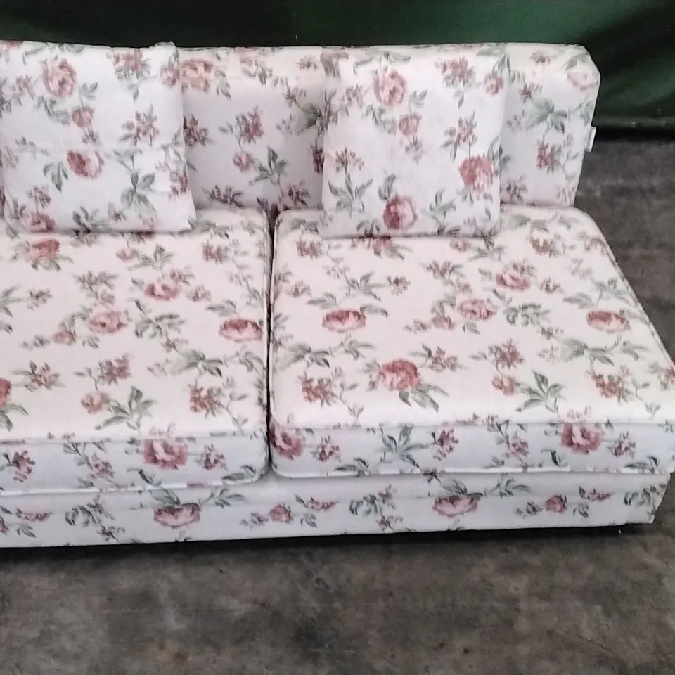DESIGNER 2 SEATER FLORAL PATTERNED SOFABED
