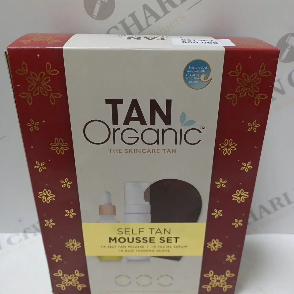 BOXED TAN ORGANIC SELF TAN MOUSSE SET