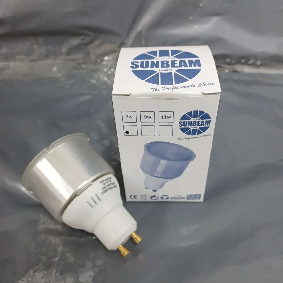 APPROXIMATELY 50 BRAND NEW BOXED SUNBEAM GU10 COMPACT REFLECTOR BULBS IN WARM WHITE