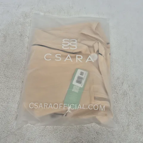 BAGGED CSARA PRESLEY DRESS IN SAND - LARGE