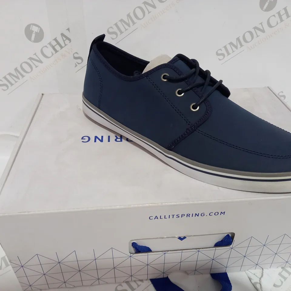 BOXED CALL IT SPRING PINECONGER NAVY BLUE LOW SHOES - SIZE 8