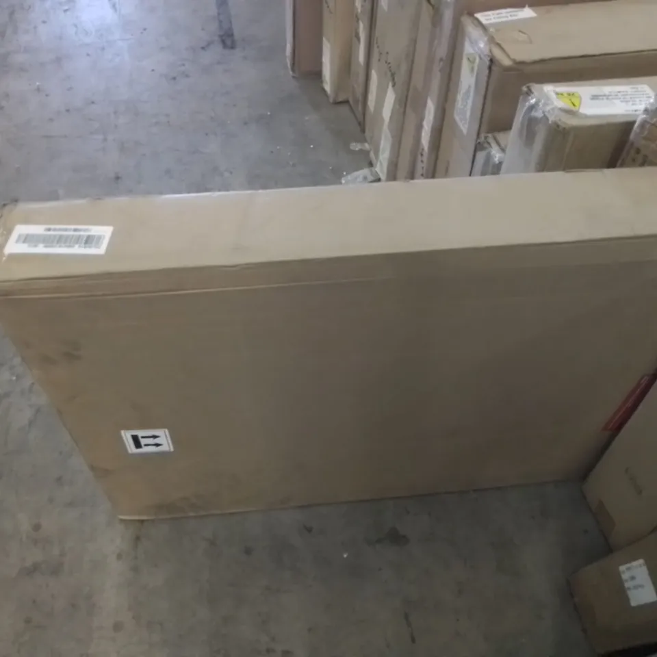 BOXED PRAGUE 2-DOOR WARDROBE IN GREY PARTS (INCOMPLETE, BOX 4 OF 4 ONLY)