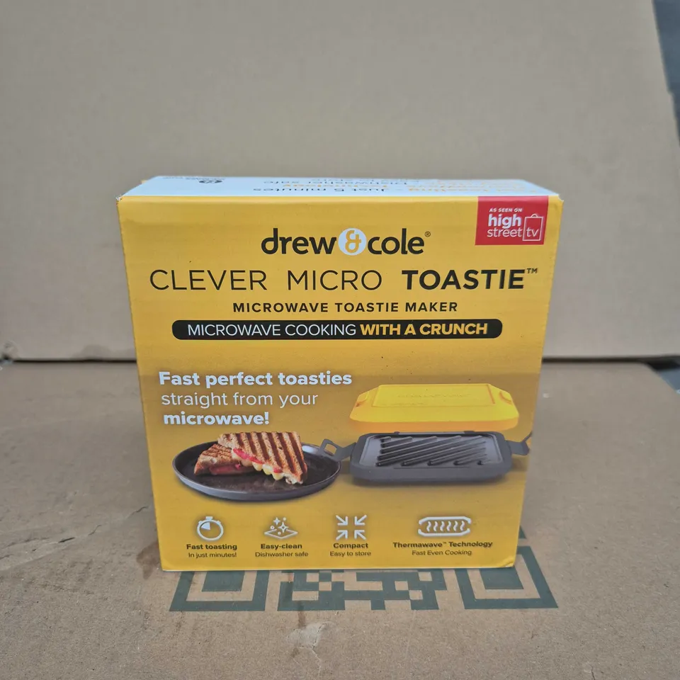 DREW & COLE CLEVER MICRO TOASTIE MICROWAVE TOASTER MAKER