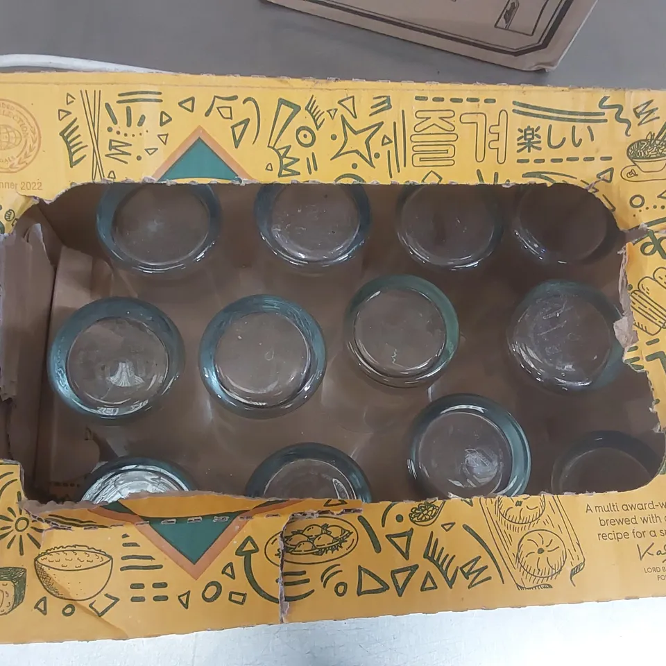 12x ASSORTED DRINKS GLASSES