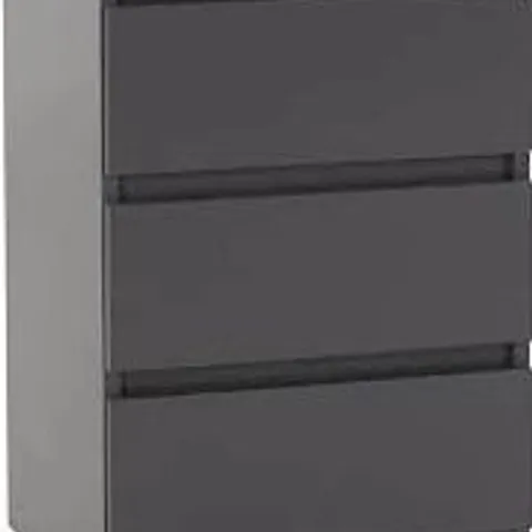 BOXED MALVERN 3 DRAWER BEDSIDE - GREY (1 BOX)