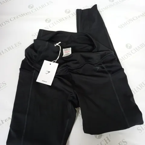 GYMSHARK POCKET LEGGINGS IN BLACK - M