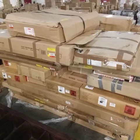 PALLET OF ASSORTED INCOMPLETE FLATPACK FURNITURE PARTS