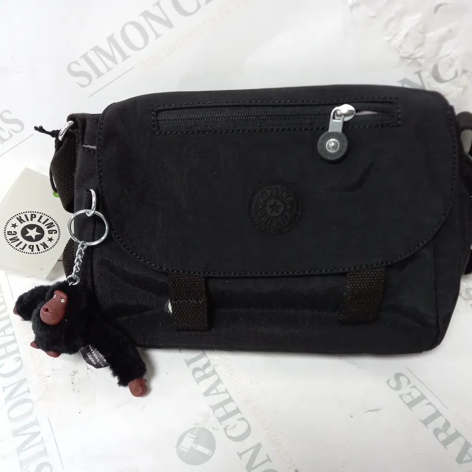 KIPLING ZANA MEDIUM SATCHEL BAG BLACK