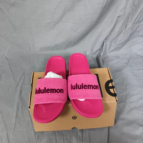 LULULEMON WOMEN'S RESTFEEL TERRY SLIDE SANDALS – PINK, US 8 / UK 5.5
