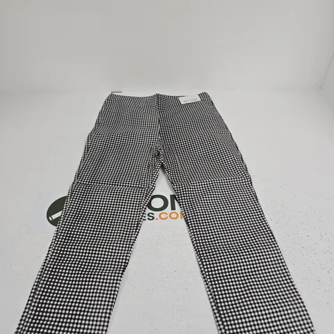 PURE & NATURAL BLACK & WHITE GINGHAM TROUSERS β UK SIZE 12