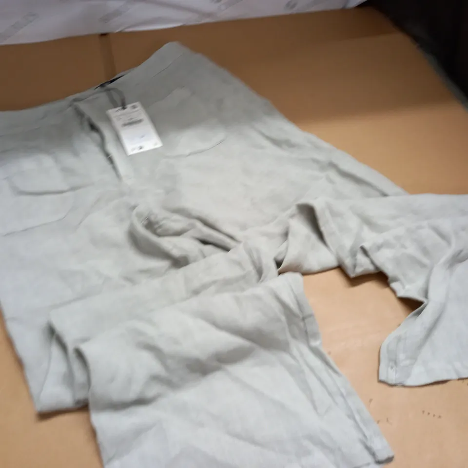 ZARA GREY TROUSERS - UK L