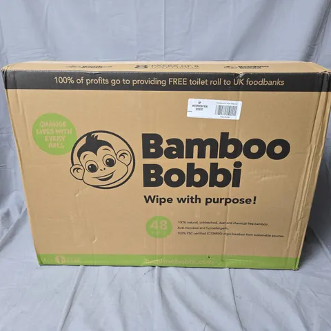 BAMBOO BOBBI TOILET ROLL BULK PACK – 48 ROLLS, BOXED