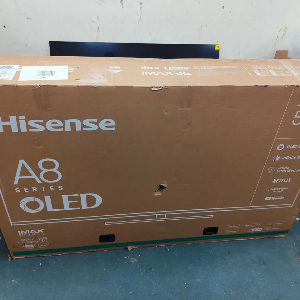 HISENSE 55 INCH 55A85NTUK SMART 4K ULTRA HD OLED TV - BOXED 