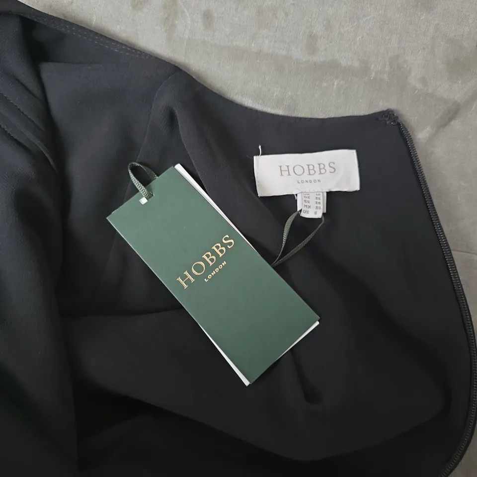 HOBBS LONDON MEERA DRESS IN BLACK - UK 10