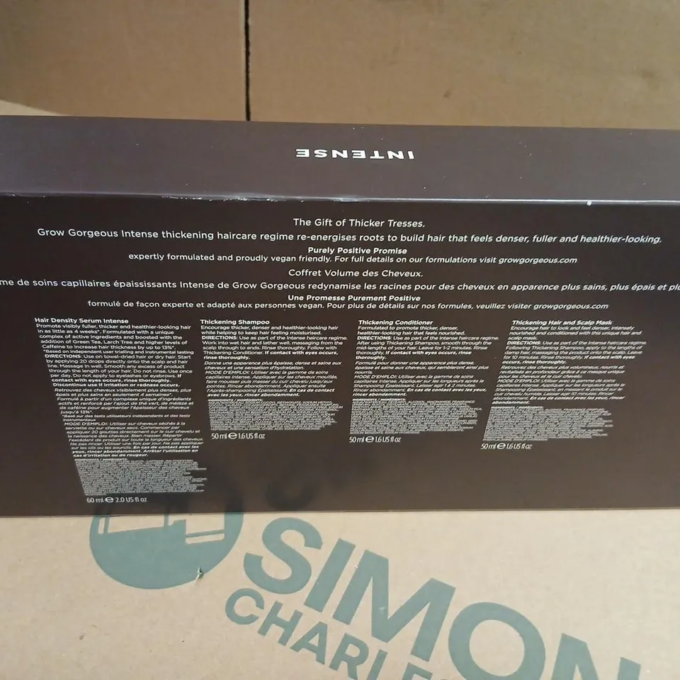 GROW GORGEOUS INTENSE THICKENING HAIRCARE GIFT SET