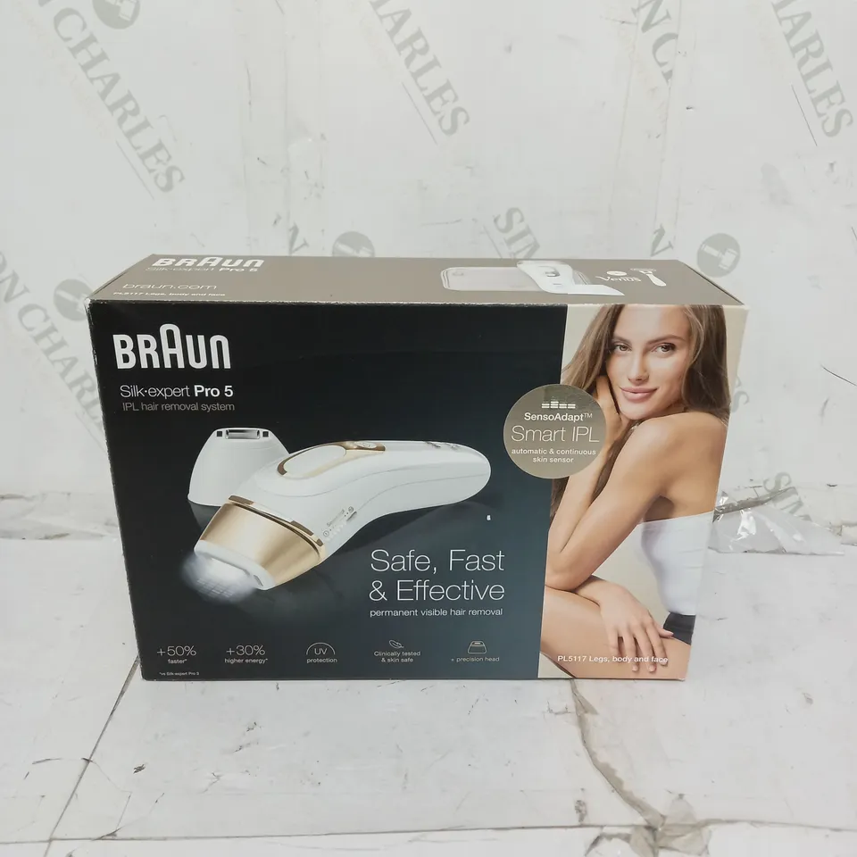 BOXED BRAUN SILK EXPERT PRO 5 IPL HAIR REMOVAL SYSTEM