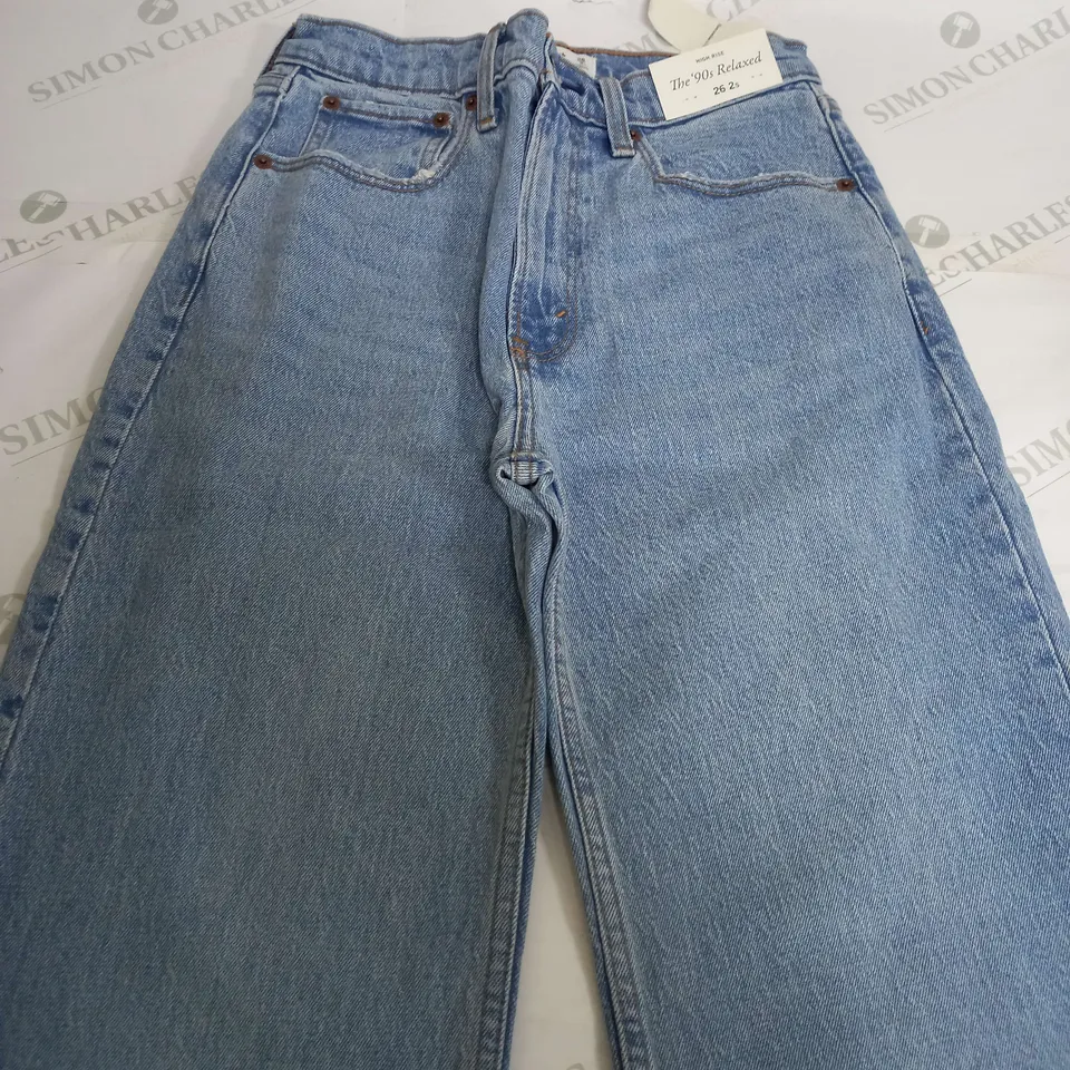 ABERCROMBIE & FITCH HIGH RISE THE 90S RELAXED - SIZE 26/2S