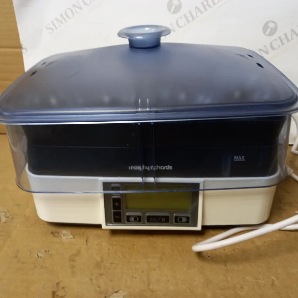 MORPHY RICHARDS INTELLISTEAM COMPACT FOOD STEAMER