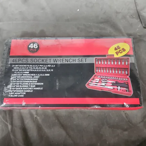 46-Piece Socket Wrench Set – Red & Black Box (Boxed)
