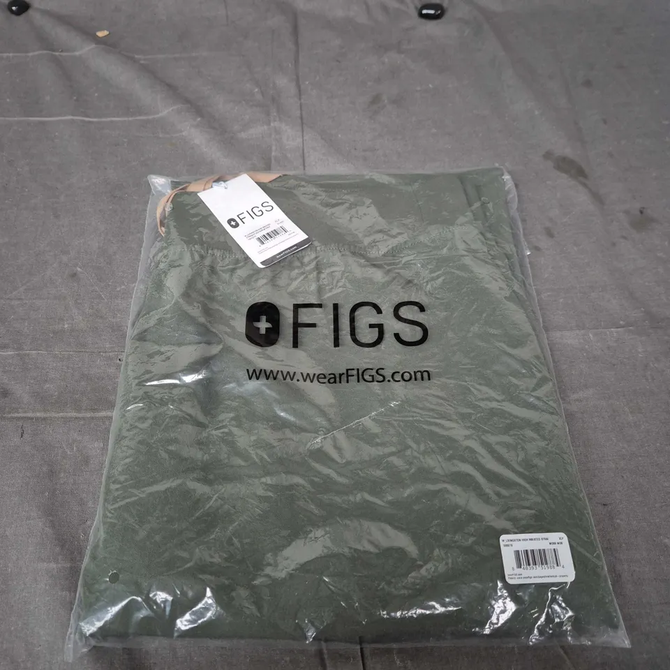 FIGS LIVINGSTON HIGH-WAISTED SCRUB PANTS – WOMEN'S MOSS - SIZE XLP