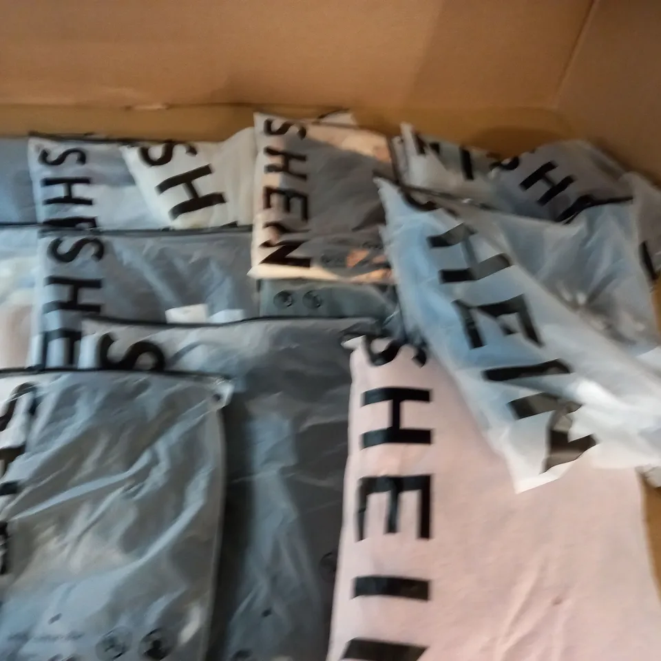 LOT OF 14 ASSORTED BAGGED SHEIN CLOTHING ITEMS IN VARIOUS SIZES