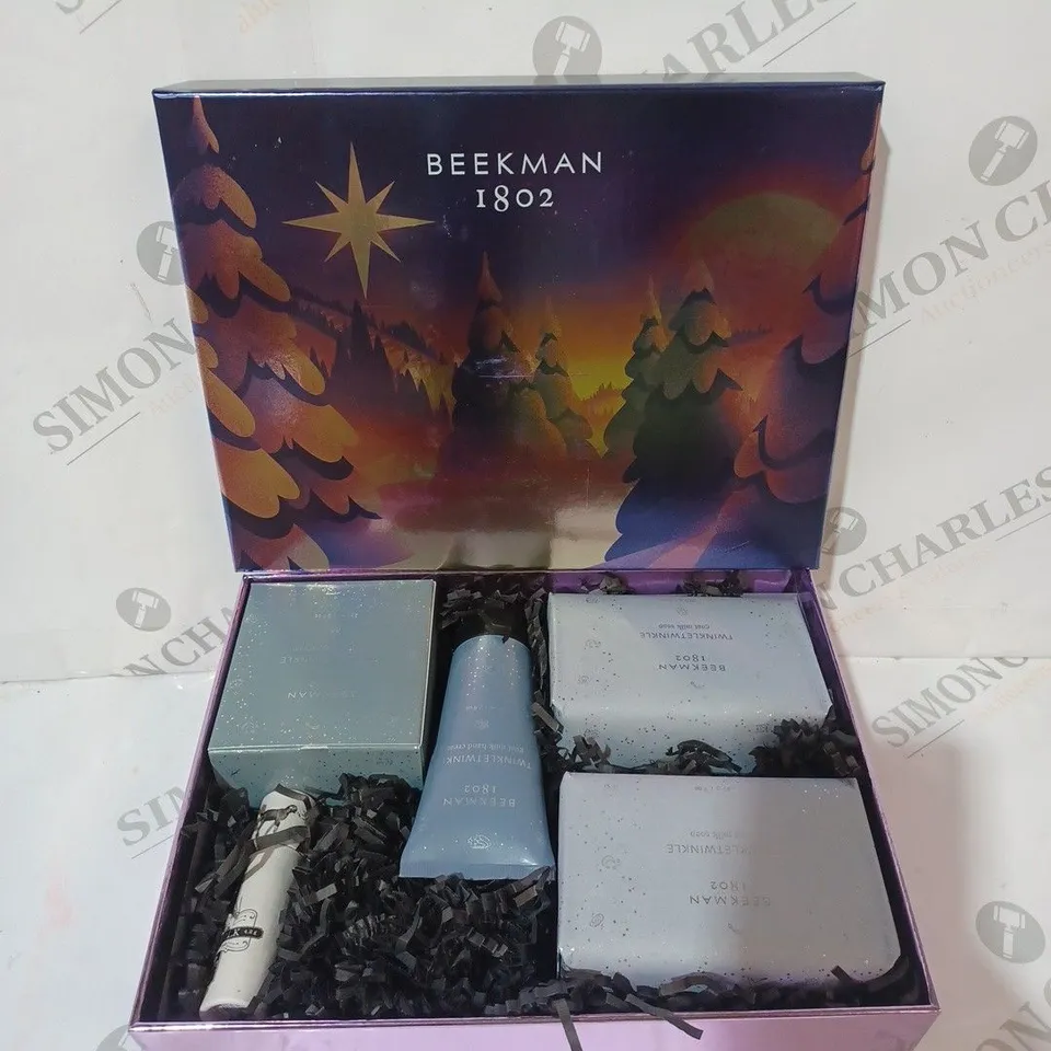 BOXED BEEKMAN 1802 5 PIECE TWINKLE TWINKLE GOAT MILK BATH & BODY GIFT COLLECTION