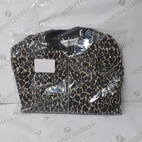 BOXED HELENE BERMAN LEOPARD PRINT JACKET // SIZE: 16 UK 