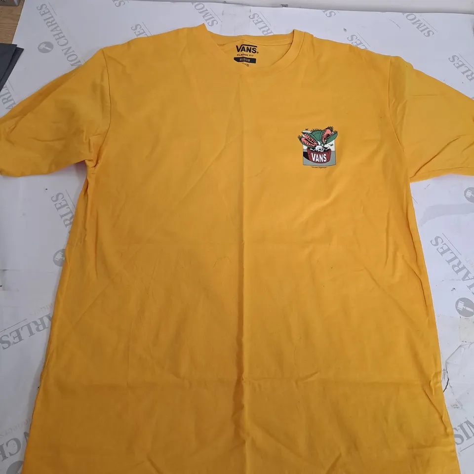 VANS YELLOW GRAPHIC T-SHIRT - MEDIUM