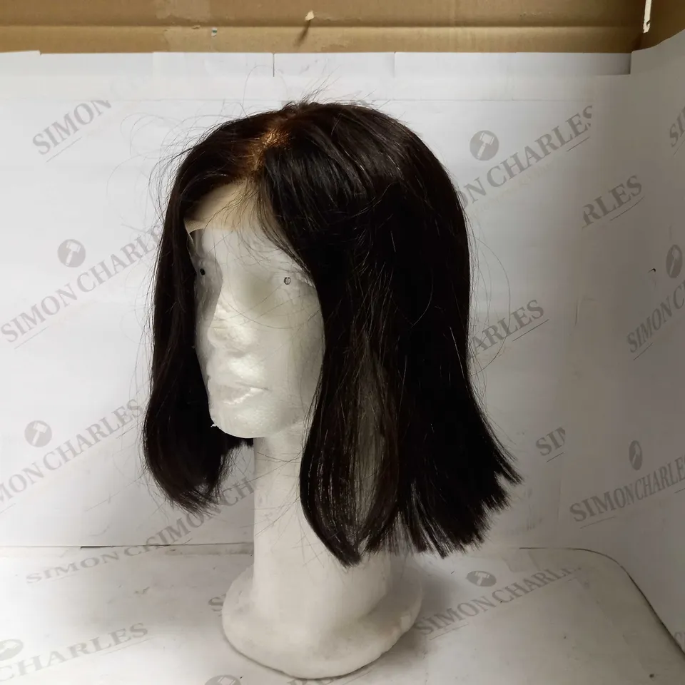 I.MAKEWIGS DARK BROWN LONG BOB LACE FRONT WIG