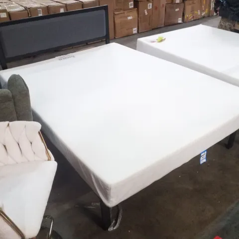 135×190CM BLACK BEDFRAME WITH HEADBOARD & ORTHOPEDIC ECO MEMORY FOAM 5' MATTRESS 