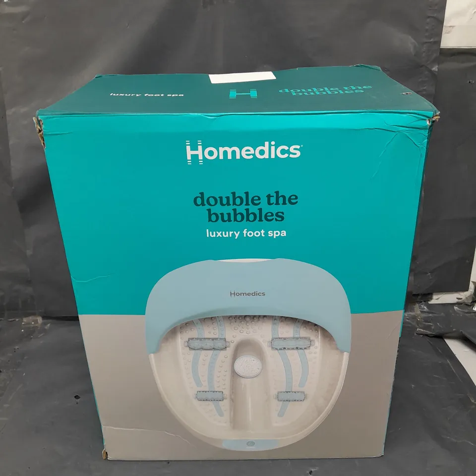 BOXED HOMEDICS LUXURY FOOT SPA