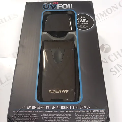 BOXED BABYLISS PRO UV FOIL SHAVER