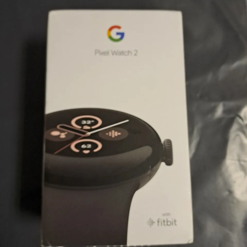 BOXED GOOGLE PIXEL WATCH 2 WITH BLACK CASE AND STRAP