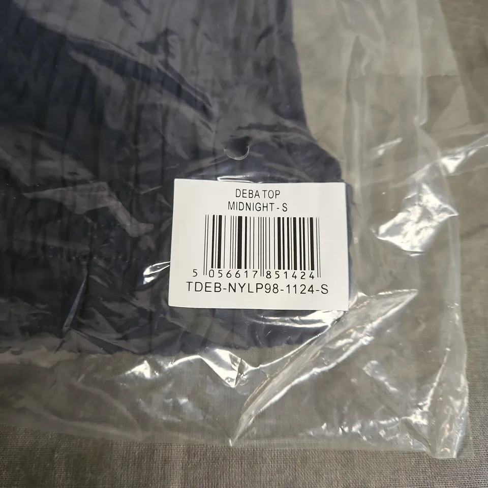 PEACHY DEN DEBA TOP - MIDNIGHT, UK SIZE S