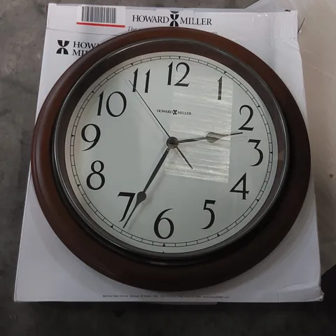 BOXED HOWARD MILLER 38.74CM WALL CLOCK (1 BOX)