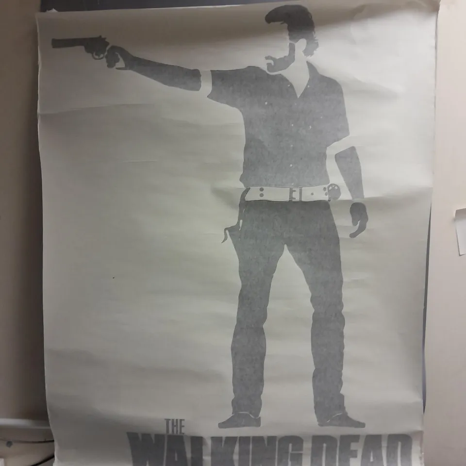 THE WALKING DEAD RICK GRIMES WALL STICKER APPROX 78CMX102CM IN BLACK
