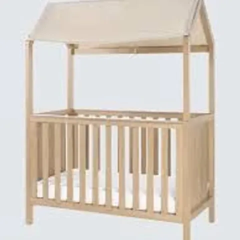 BOXED CASA 3 IN 1 COT BED 120 × 60CM -HARVEST OAK-