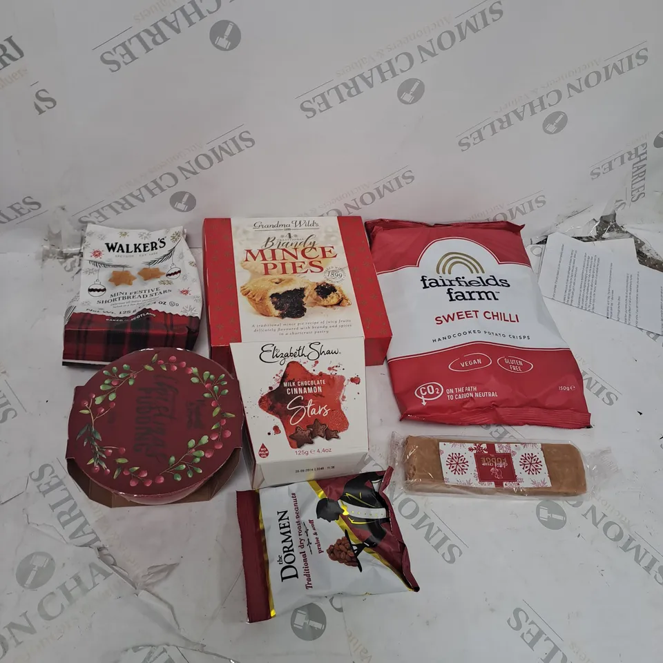 BOX OF ASSORTED FESTIVE FOODS 