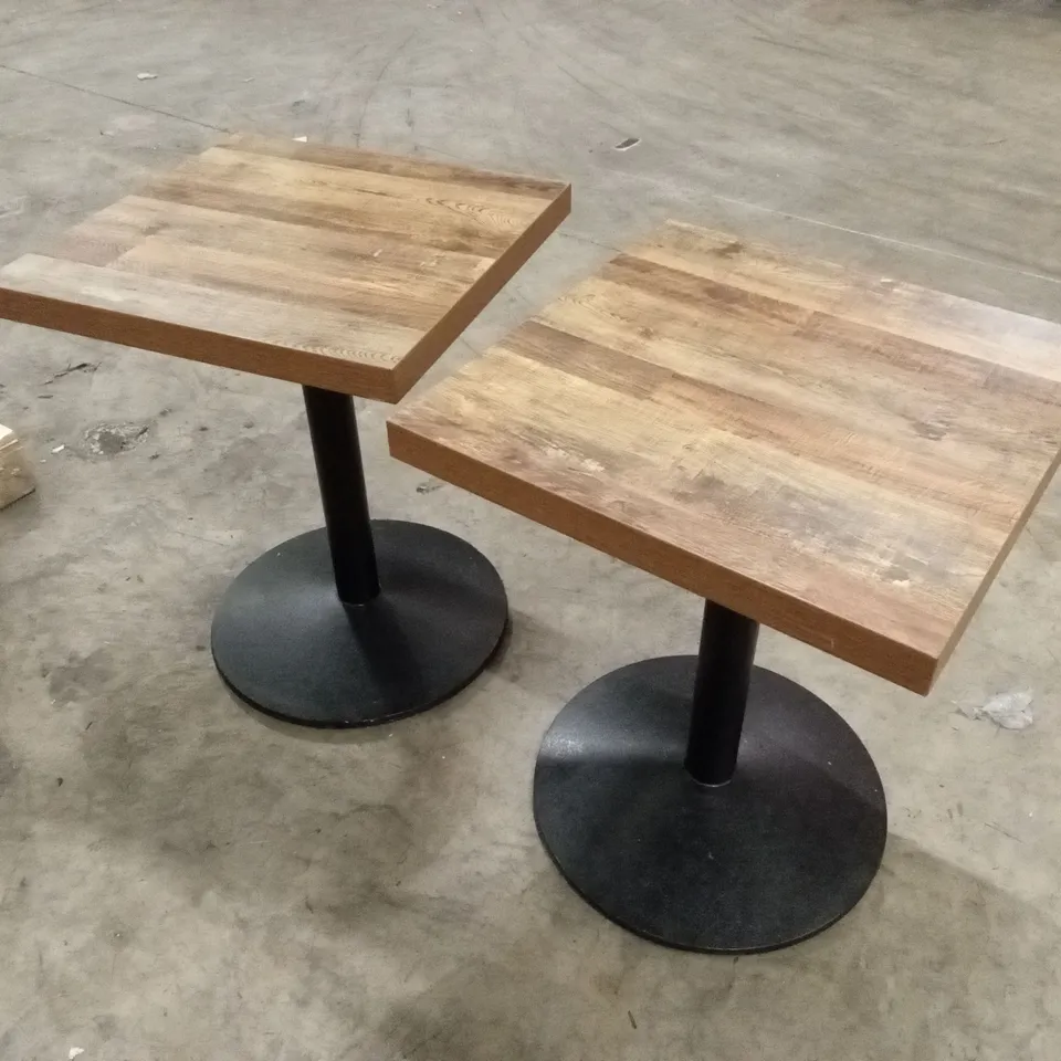 SET OF 2 SQUARE RESTERAUNT TABLES