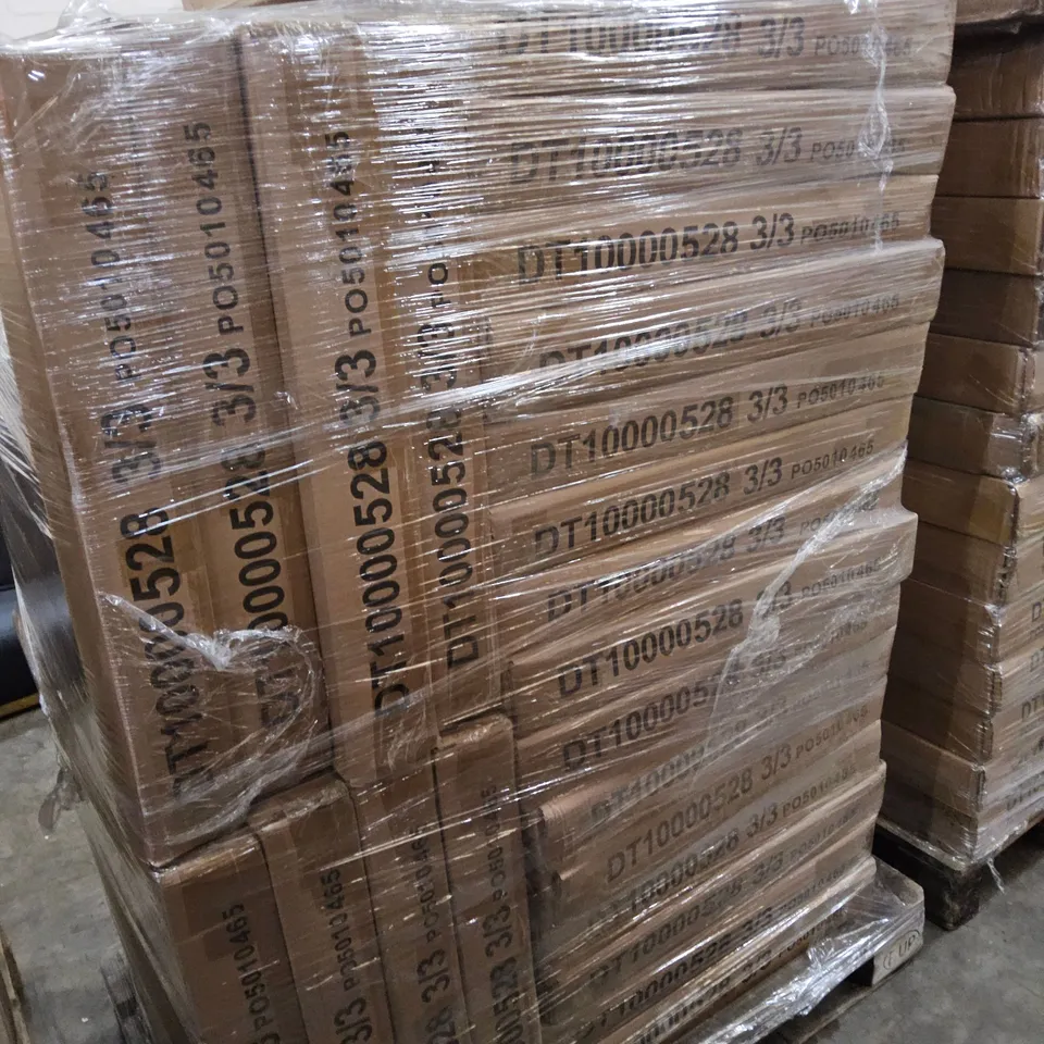 PALLET OF APPROXIMATELY 24 SAVOY ROUND WHITE MARBLE & CHROME TABLE BASES ( BOX 3 OF 3 ONLY)