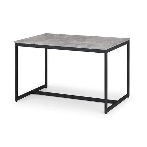 BOXED JULIAN BOWEN STATEN DINING TABLE - BLACK/CONCRETE (1 BOX)