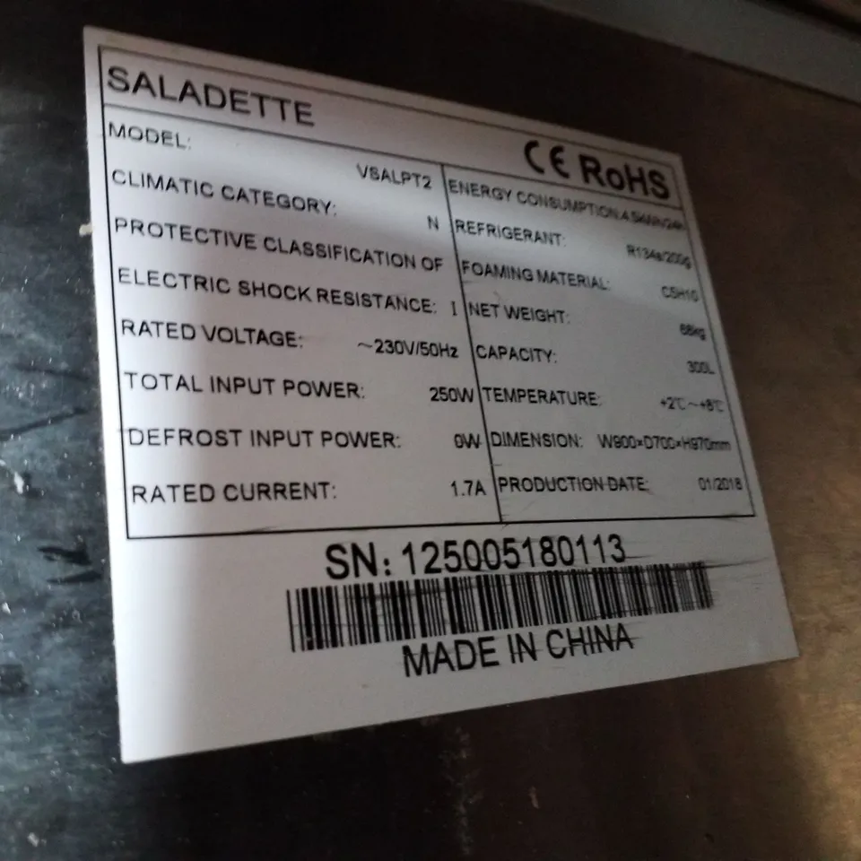 VALERA VSALPT2 2 DOOR PREP COUNTER